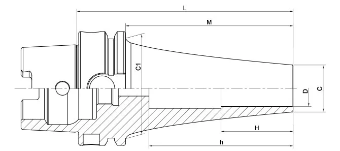 SPECIFICATION OF HSK-A SHRINK CHUCK,CURVED