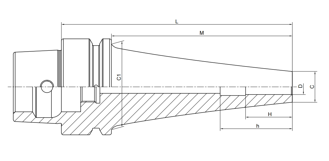 SPECIFICATION OF HSK-E SHRINK CHUCK,CURVED