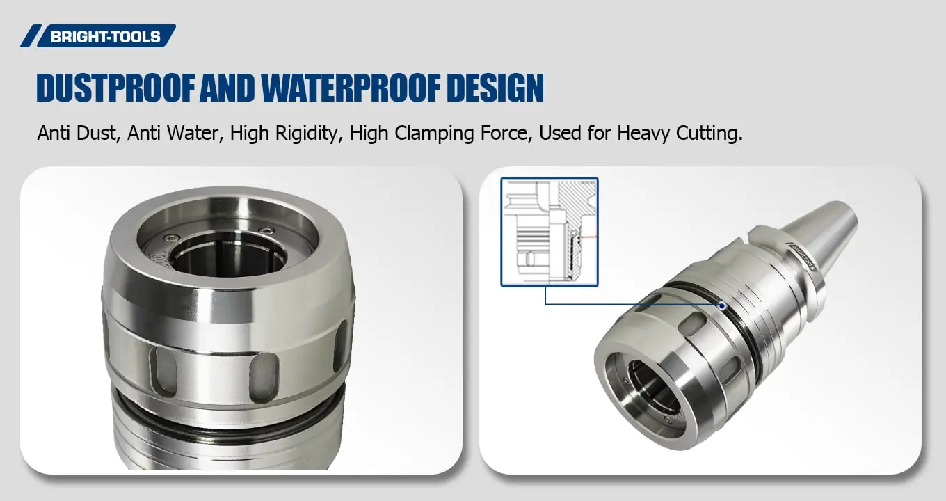 Dustproof And Waterproof Design Of Bt Tool Holders