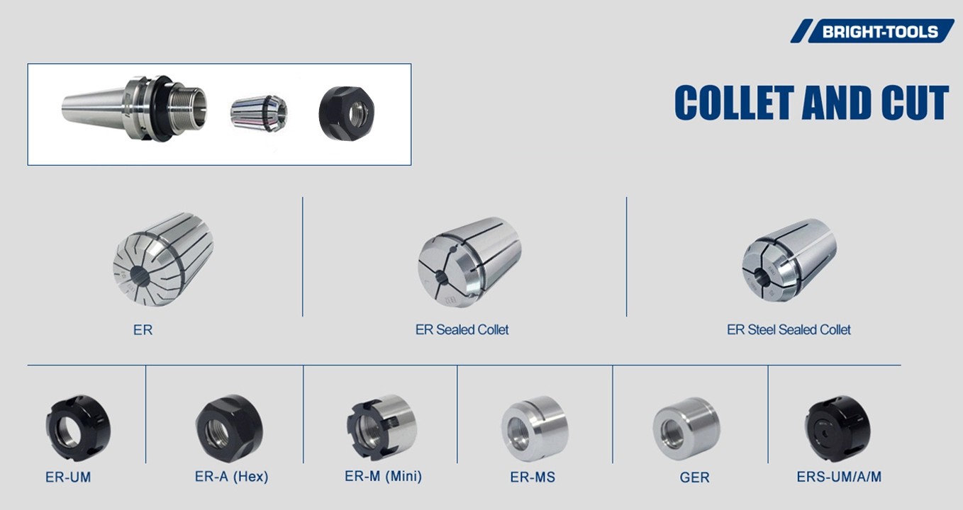 Collet And Cut Of Bt Tool Holders