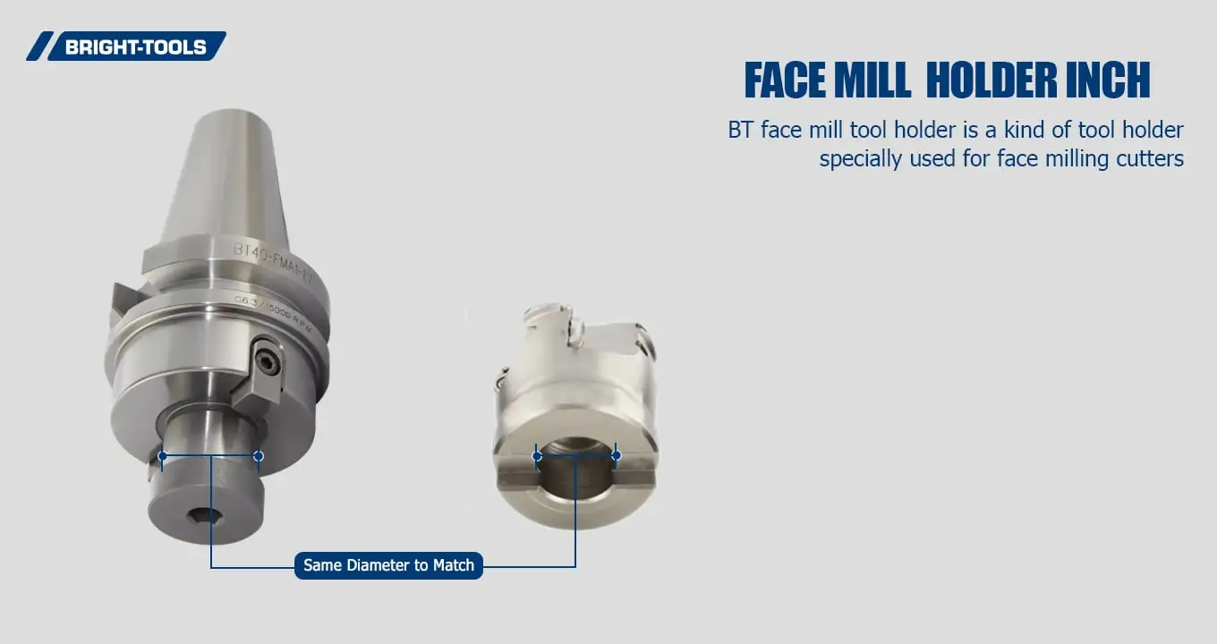Face Mill Holder Inch Of Bt Tooling