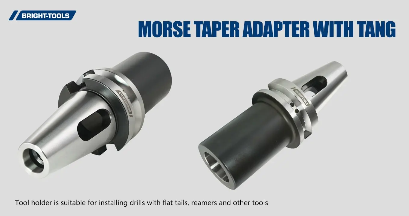 Morse Taper Adapter With Tang Of Bt Tool Holder