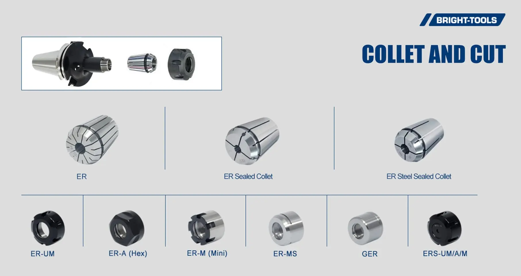 Collet And Cut Of Sk40 Tool Holder
