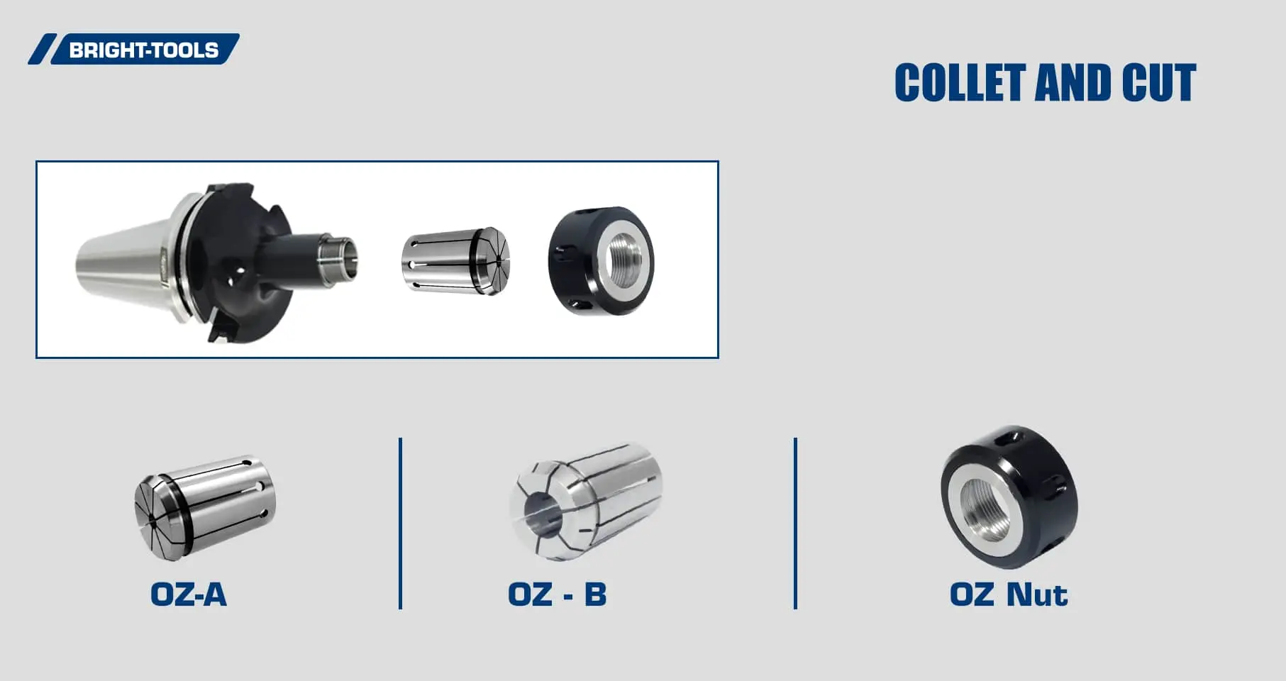 Collet And Cut Of Tool Holder Sk40