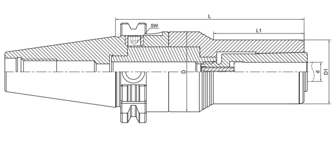 SPECIFICATION OF DIN 69871 PRECISION SCREW COLLET CHUCK