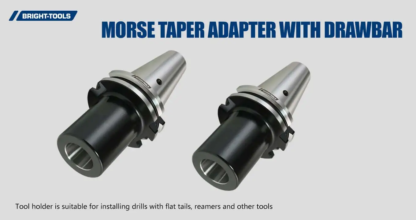 Morse Taper Adapter With Drawbar Of Sk Collet Chuck