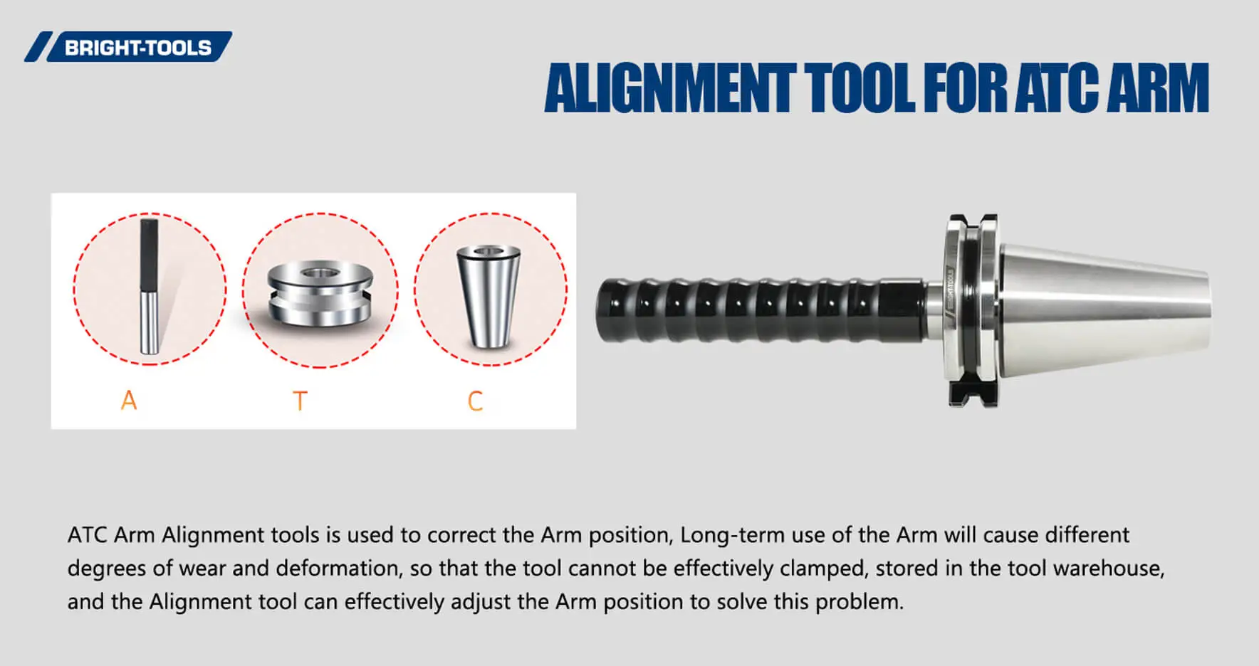 Alignment Tool For Atc Arm Of Sk30 Tool Holder