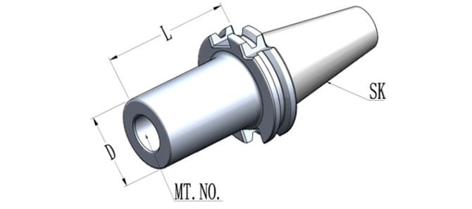 DIN 69871 Morse Taper Adapter with Drawbar