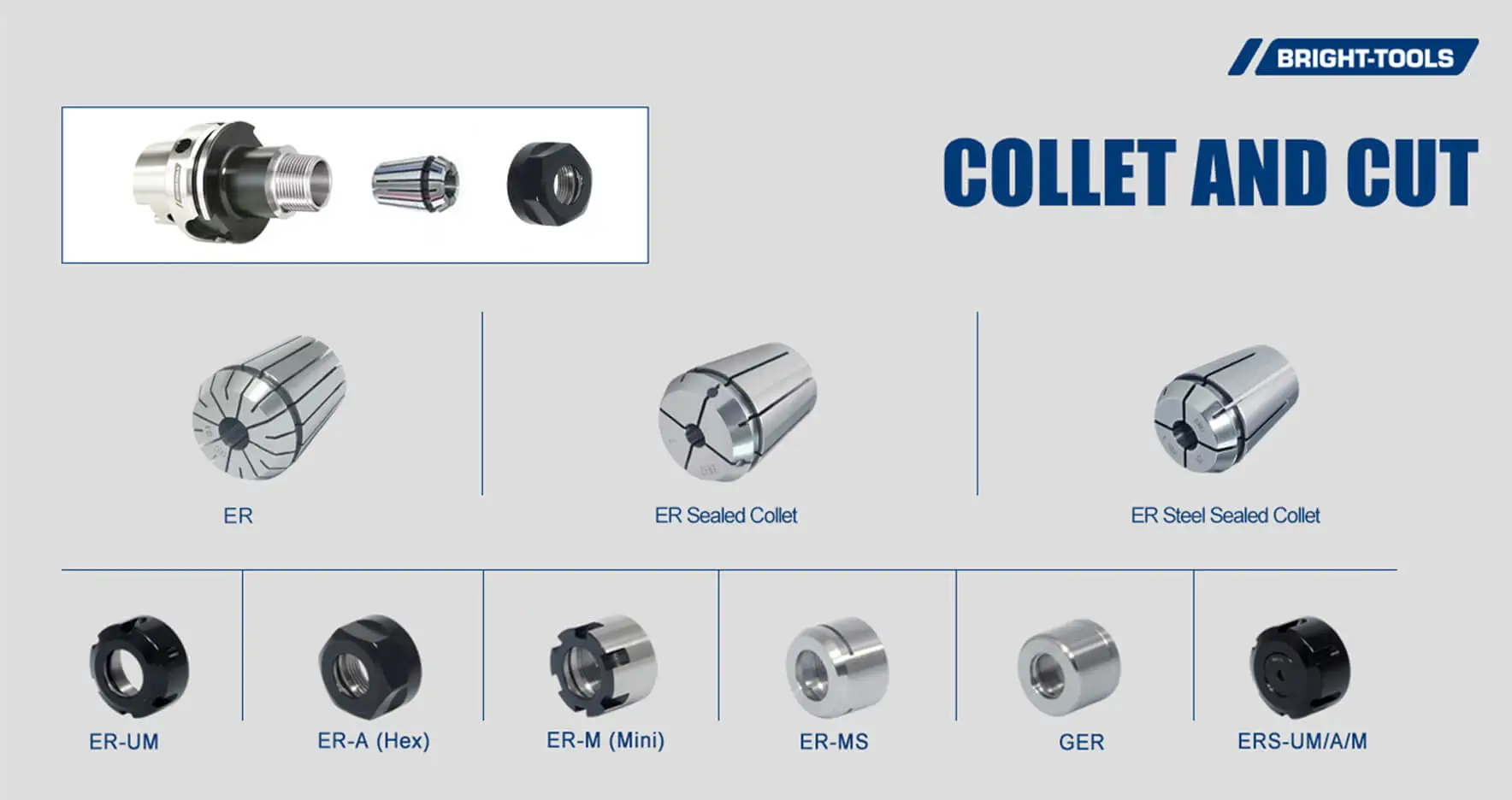 Collet And Cut Of Hsk E40 Tool Holder