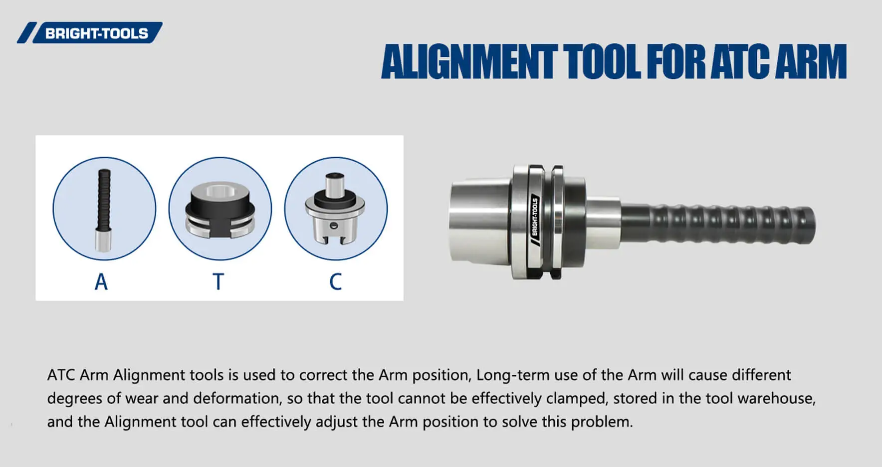 Alignment Tool For ATC Arm Of Hsk Tool Holder Design