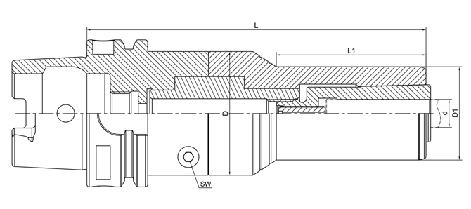 SPECIFICATION OF DIN 69893 PRECISION SCREW COLLET CHUCK