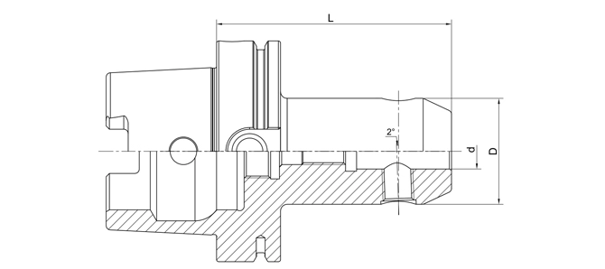 SPECIFICATION OF DIN 69893 END MILL HOLDER WITH COOLANT CHANNELS