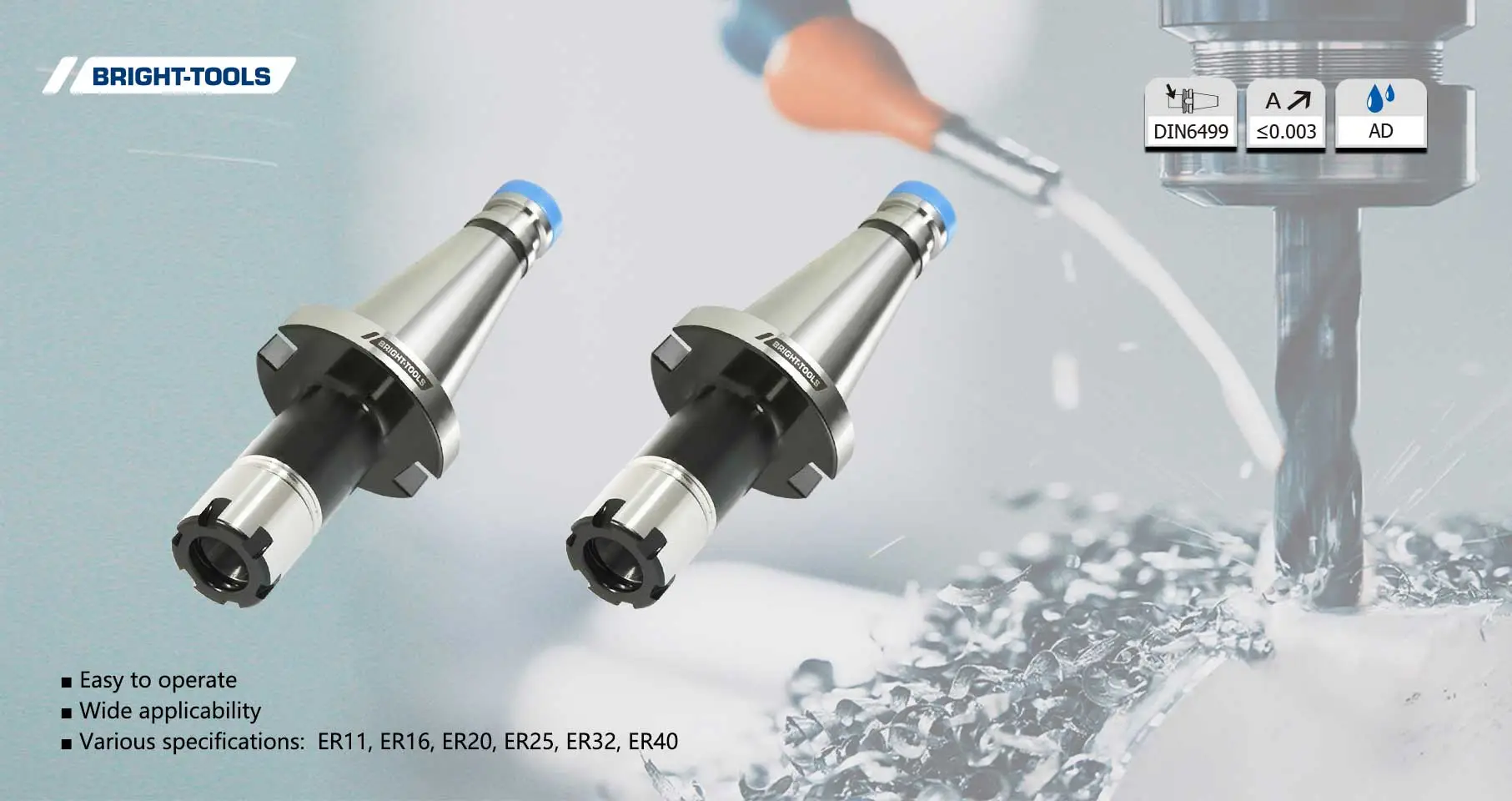 High Concentricity Of Nt Tool Holders