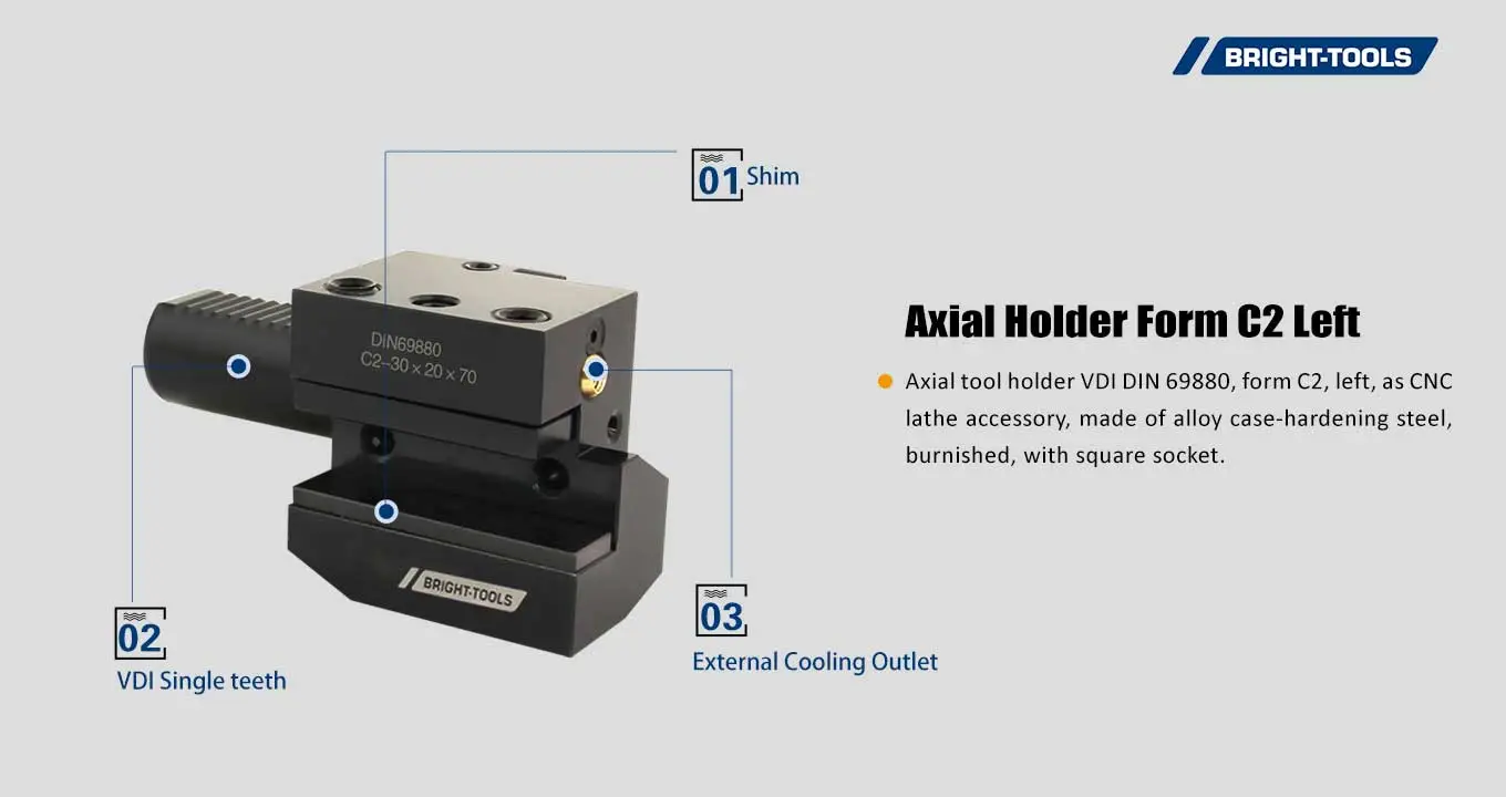 Axial Holder Form C2 Left Of Live Tooling