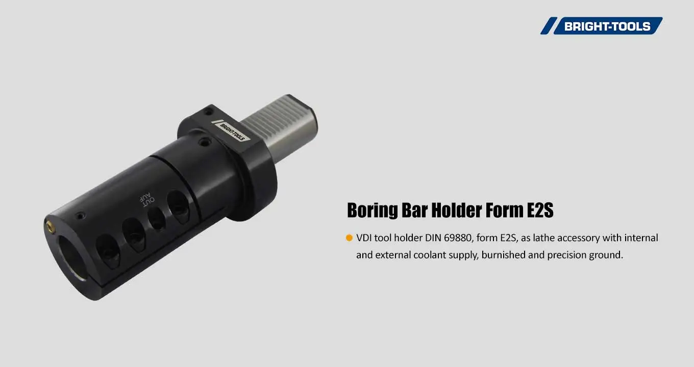 Boring Bar Holder Form E2S Of Coolant Driven Live Tooling