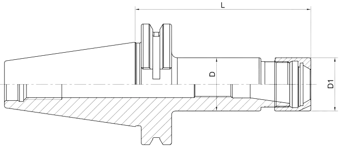 SPECIFICATION OF DIN 69871 ER COLLET CHUCK WITH MINI NUT