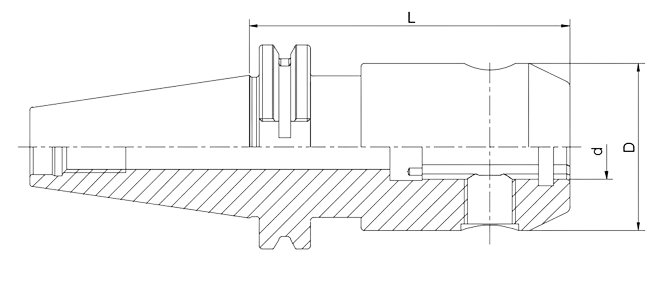 SPECIFICATION OF DIN 69871 END MILL HOLDER WHISTLE NOTCH