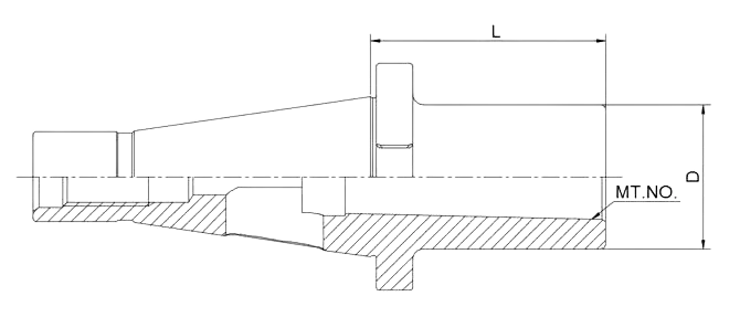 SPECIFICATION OF DIN2080 MORSE TAPER ADAPTER WITH TANG