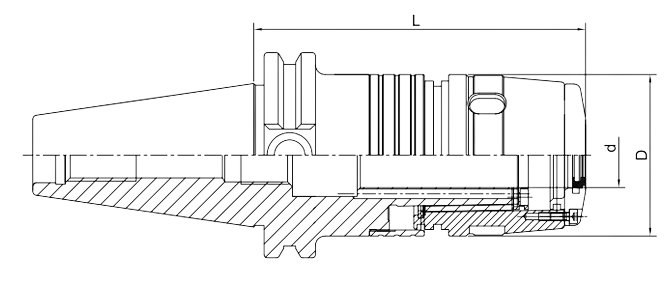 DIN 69871 Power Milling Chuck