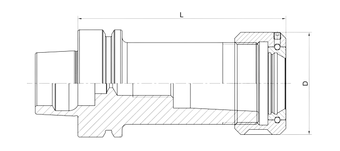 SPECIFICATION OF DIN 69893 (ISO 12164) HSK-F OZ COLLET CHUCK