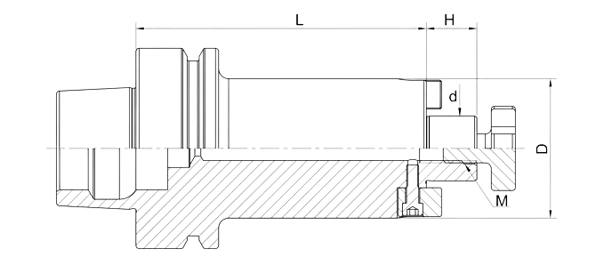 SPECIFICATION OF DIN 69893 (ISO 12164) HSK-F FACE MILL HOLDER