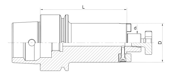 SPECIFICATION OF DIN 69893 (ISO 12164) HSK-E FACE MILL HOLDER