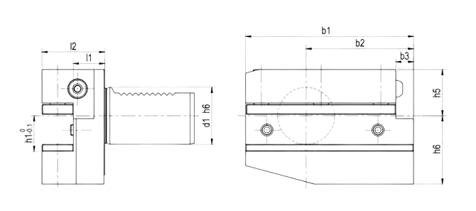 SPECIFICATION OF RADIAL HOLDER FORM B5 RIGHT, LONG