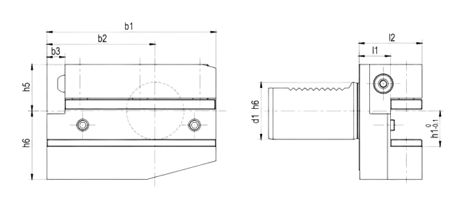 SPECIFICATION OF RADIAL HOLDER FORM B6 LEFT, LONG