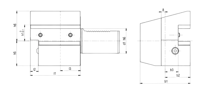 SPECIFICATION OF AXIAL HOLDER FORM C3 INVERTED RIGHT