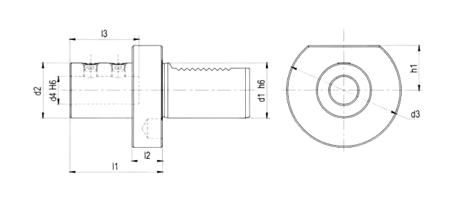 SPECIFICATION OF BORING HOLDER FOR INDEXABLE INSERT DRILL FORM E1