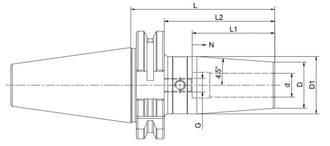 SPECIFICATION OF SK SHRINK FIT CHUCK 4.5°