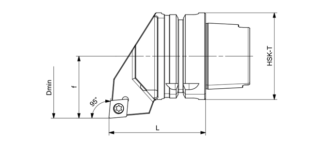 SPECIFICATION OF HSK-T TURNING TOOL SCLCR | SCLCL 95°/80°