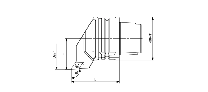 SPECIFICATION OF HSK-T TURNING TOOL SDUCR | SDUCL 93°/55°