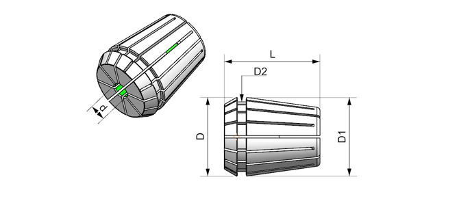 SPECIFICATION OF ER COLLET