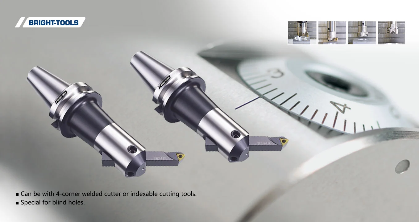 TECHNICAL DRAWING OF BSB90° BORING HOLDER WITH SQUARE BORING BIT