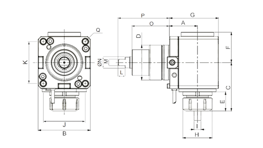 SPECIFICATION OF BMT RADIAL DRIVEN HEAD, DIN1809