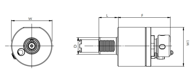 SPECIFICATION OF VDI AXIAL DRIVEN HEAD, STEPPED HAAS