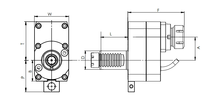 SPECIFICATION OF VDI AXIAL DRIVEN HEAD, OFFSET, STEPPED HAAS