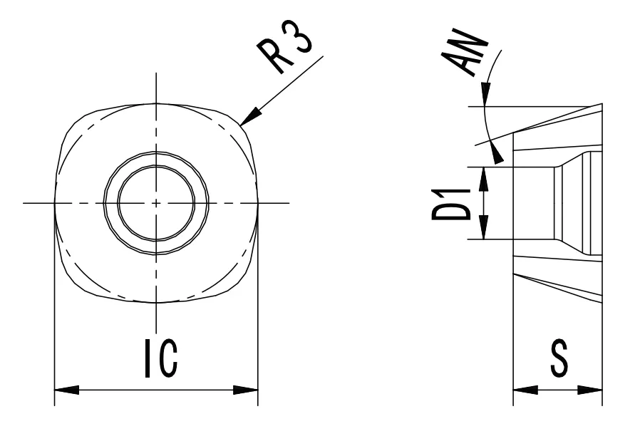 SPECIFICATION OF SD1205 INSERTS