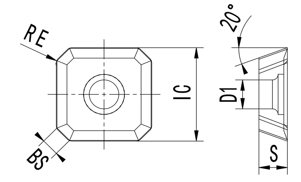 SPECIFICATION OF SE13T3 INSERTS
