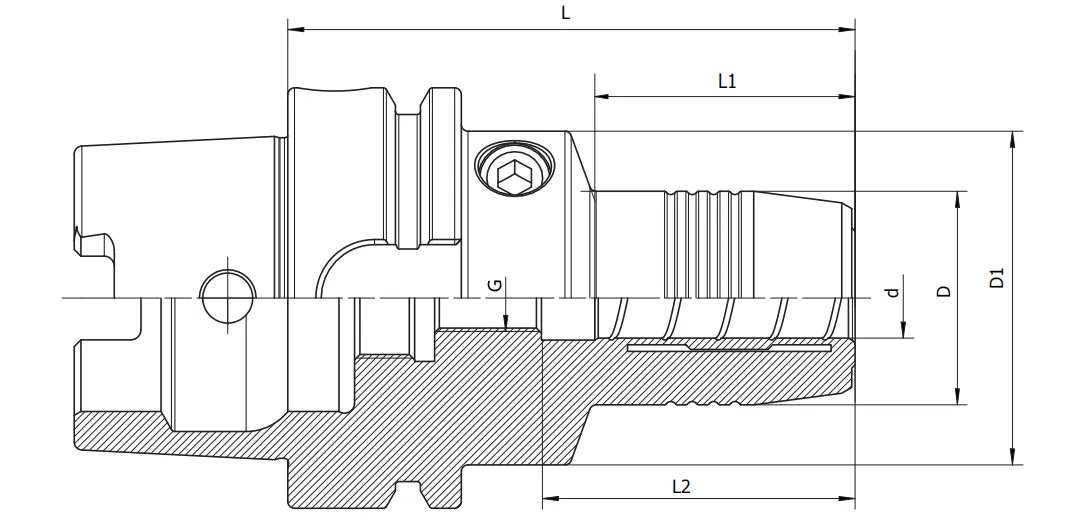 SPECIFICATION OF HSK-A HYDRAULIC CHUCK, STANDARD