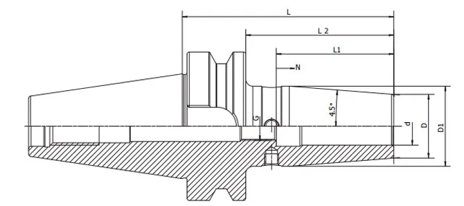 SPECIFICATION OF BBT SHRINK FIT CHUCK 4.5°