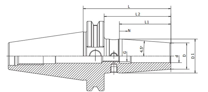 SPECIFICATION OF CAT SHRINK FIT CHUCK 4.5°