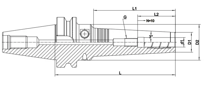 SPECIFICATION OF BT HYDRAULIC CHUCK FOR MOULD