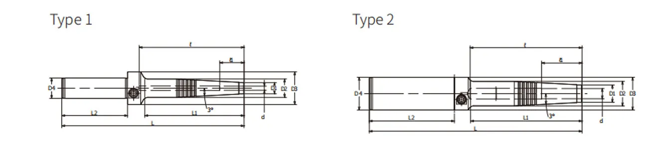 SPECIFICATION OF C HYDRAULIC CHUCK, SLIM