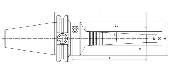 SPECIFICATION OF CAT Hydraulic Chuck, Slim