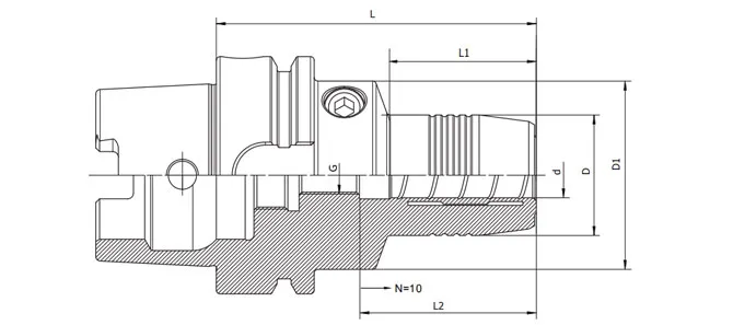SPECIFICATION OF HSK-A HYDRAULIC CHUCK, STANDARD
