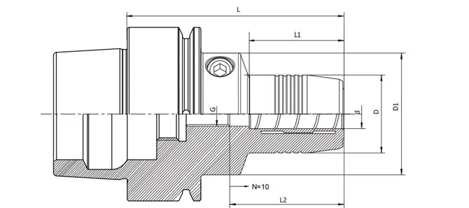 SPECIFICATION OF HSK-E HYDRAULIC CHUCK STANDARD