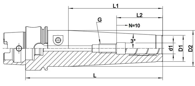 SPECIFICATION OF HSK HYDRAULIC CHUCK FOR MOULD