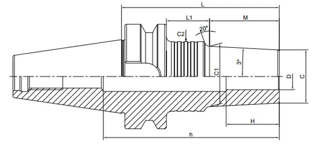 SPECIFICATIONOF BT SHRINK CHUCK 3° REGULAR COOLANT